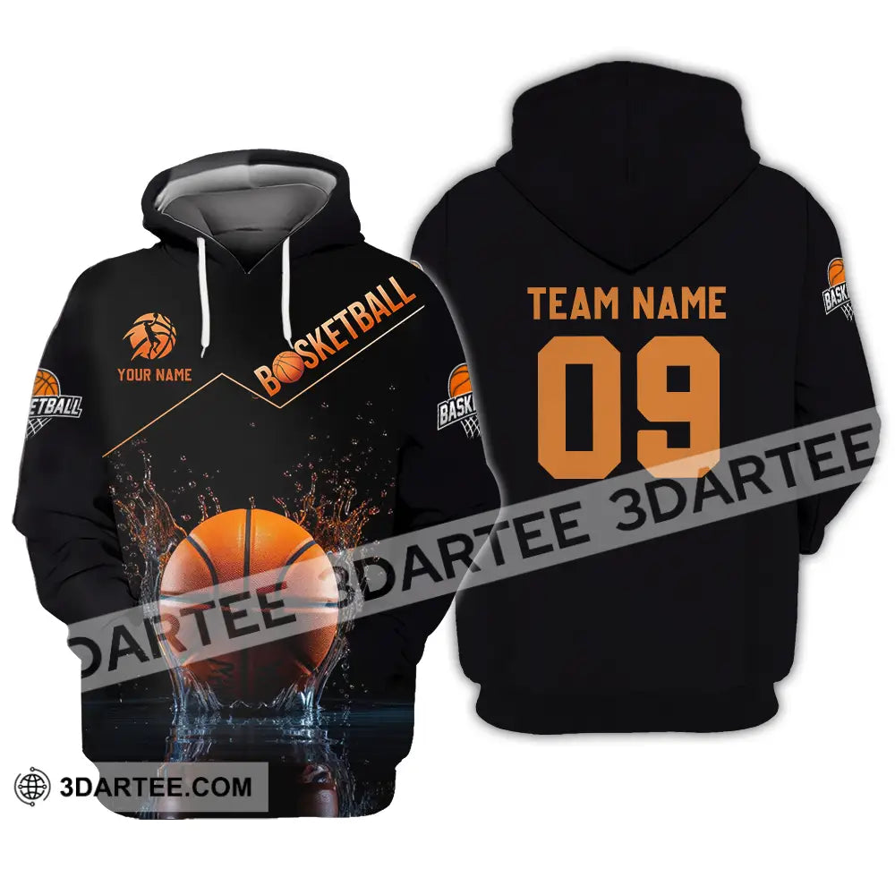 Unisex Shirt - Custom Texts Basketball Hoodie / S T-Shirt