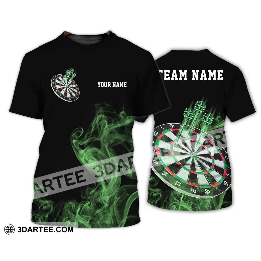 Unisex Shirt - Custom Texts Green Darts Player Sport T-Shirt / S T-Shirt