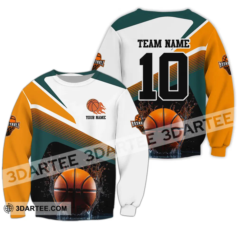 Unisex Shirt - Custom Texts Sport Basketball Long Sleeve / S T-Shirt