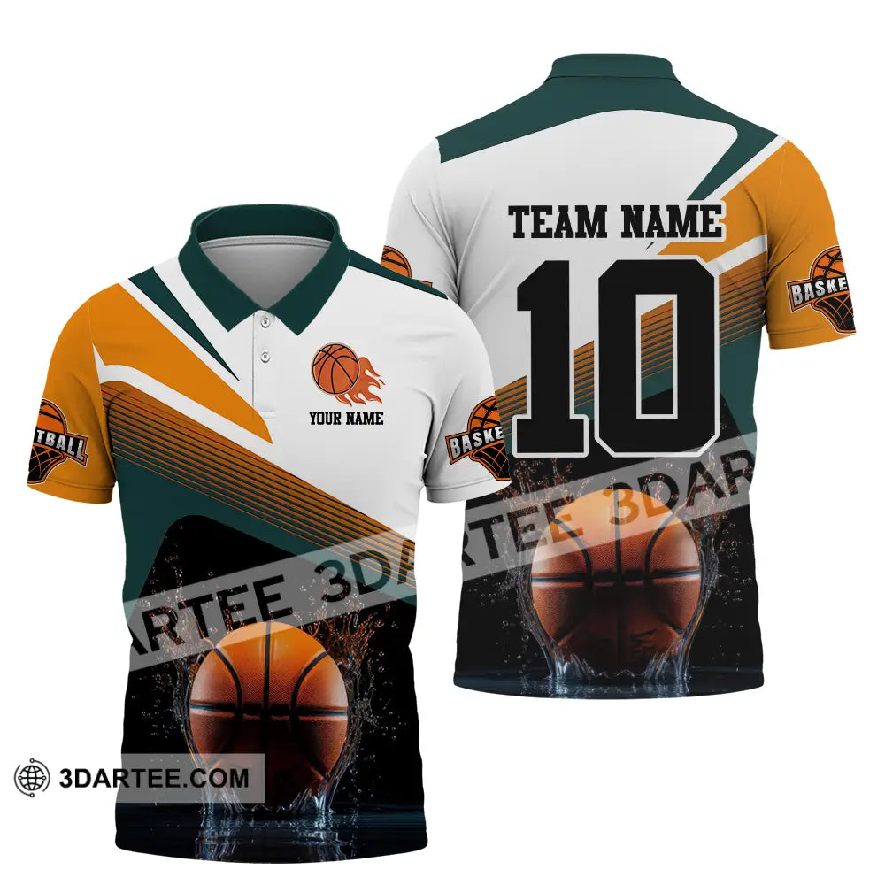 Unisex Shirt - Custom Texts Sport Basketball Polo / S T-Shirt