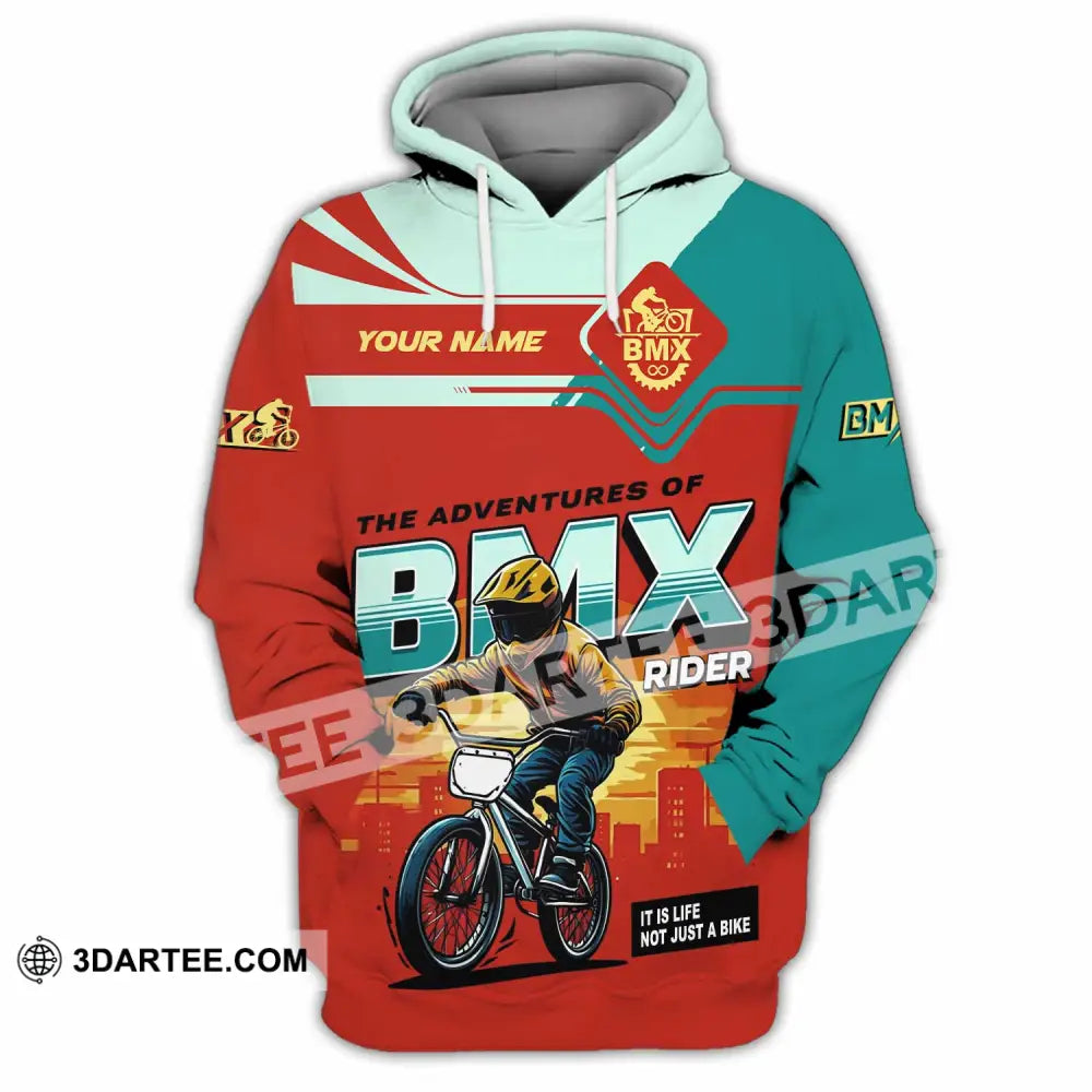 Unisex Shirt - Custom The Adventures Of BMX Rider Shirt Hoodie / S T-shirt