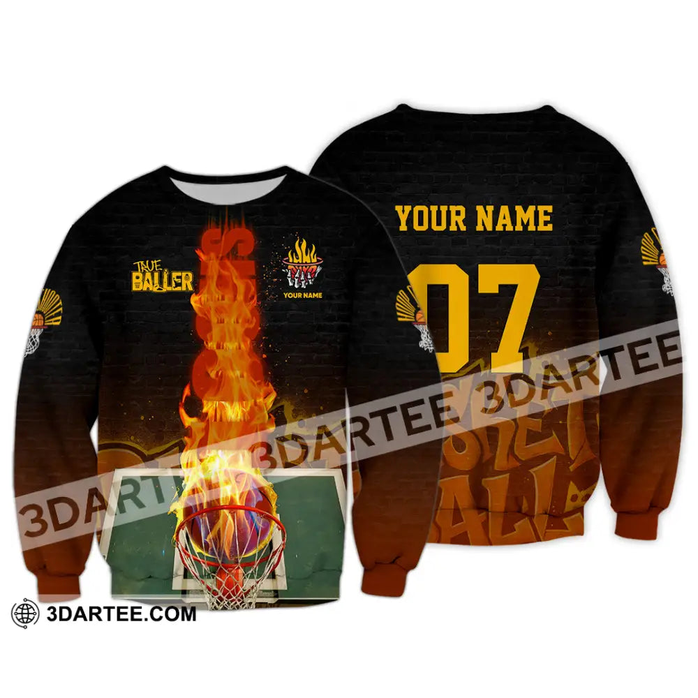 Unisex Shirt - Custom The Baller Basketball Shirt Long Sleeve / S T-shirt
