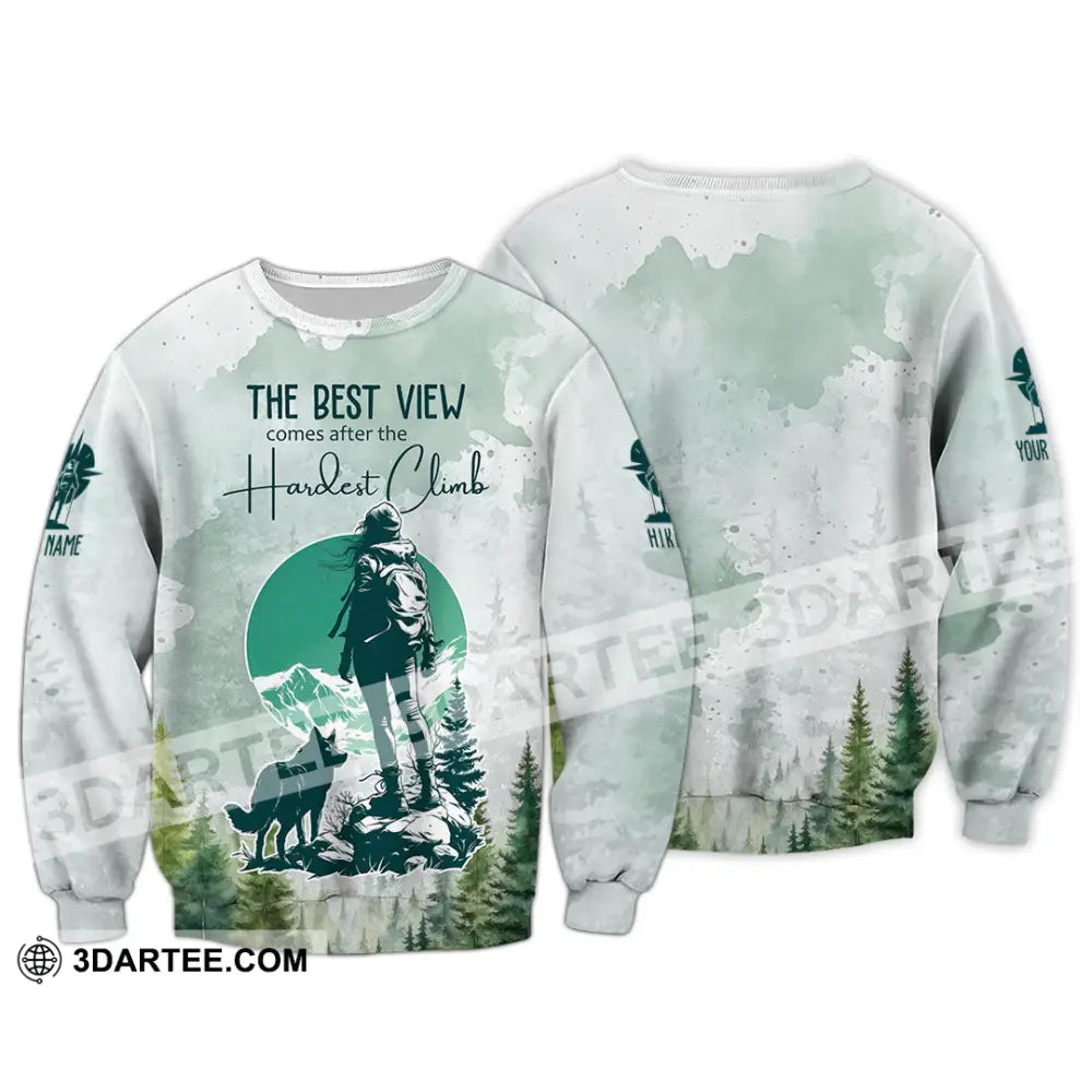 Unisex Shirt - Custom The Best View Comes After The Hardest Climb Shirt Long Sleeve / S T-shirt