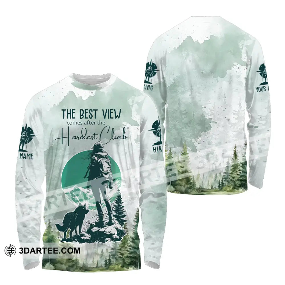 Unisex Shirt - Custom The Best View Comes After The Hardest Climb Shirt Long Sleeve Shirt / S T-shirt