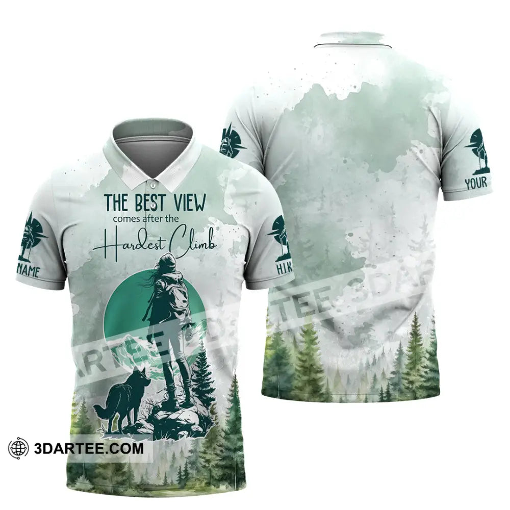 Unisex Shirt - Custom The Best View Comes After The Hardest Climb Shirt Polo Shirt / S T-shirt