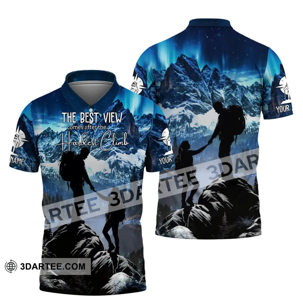Unisex Shirt - Custom The Best View Comes After The Hardest Climb Sports Shirt Polo Shirt / S T-shirt