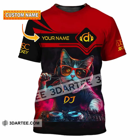 Unisex Shirt - Custom The DJ Cat Shirt T-shirt