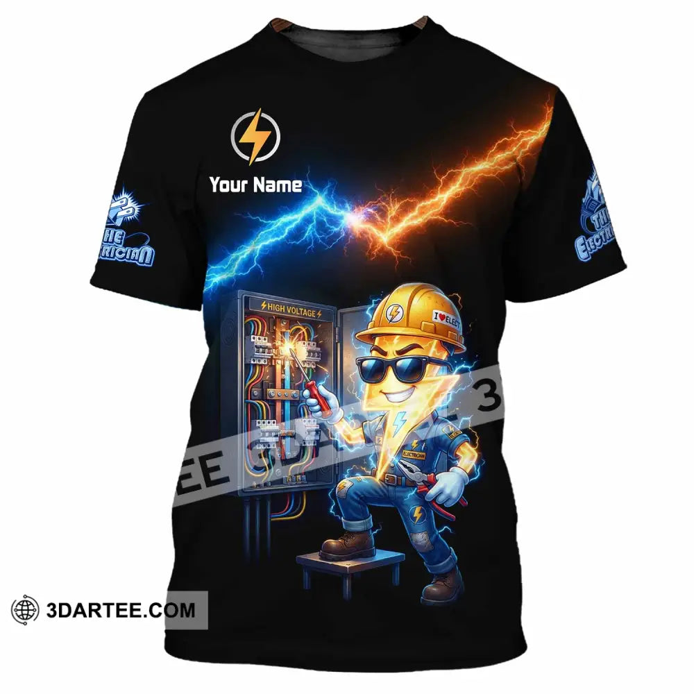 Unisex Shirt - Custom The Electrician Shirt - T-Shirt / S - T-shirt