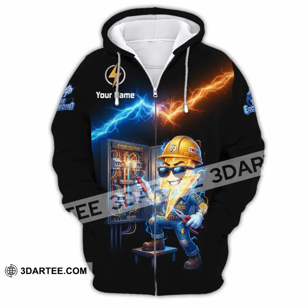 Unisex Shirt - Custom The Electrician Shirt - Zipper Hoodie / S - T-shirt