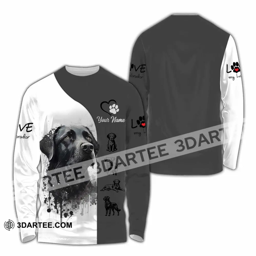 Unisex Shirt - Custom The Labrador 3D Shirt Long Sleeve Shirt / S T-shirt