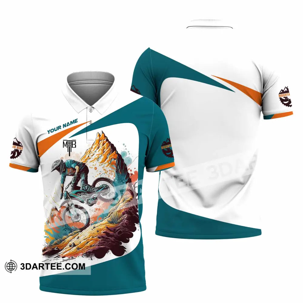 Unisex Shirt - Custom The Mountain Bike MTB Shirt Polo Shirt / S T-shirt
