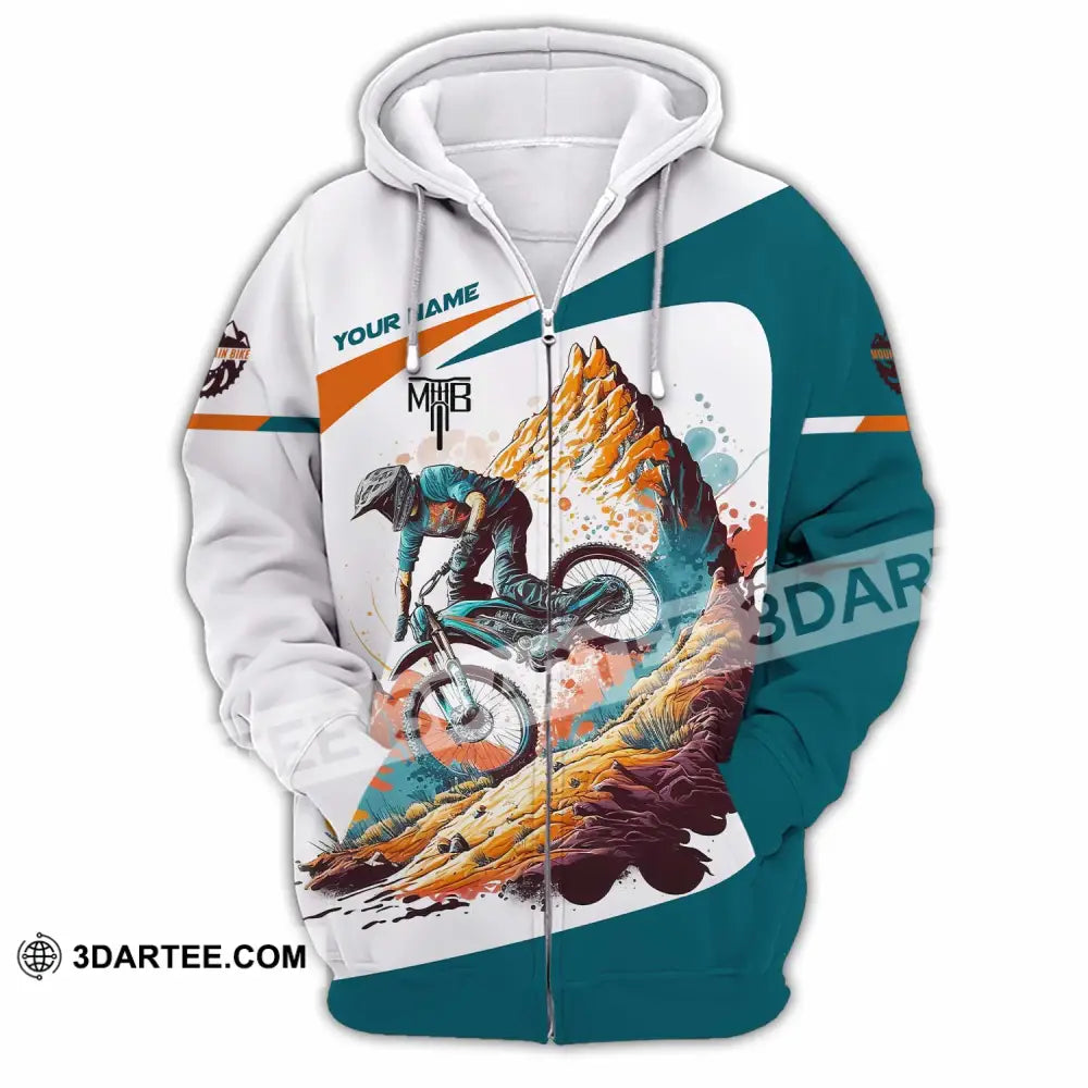 Unisex Shirt - Custom The Mountain Bike MTB Shirt Zipper Hoodie / S T-shirt