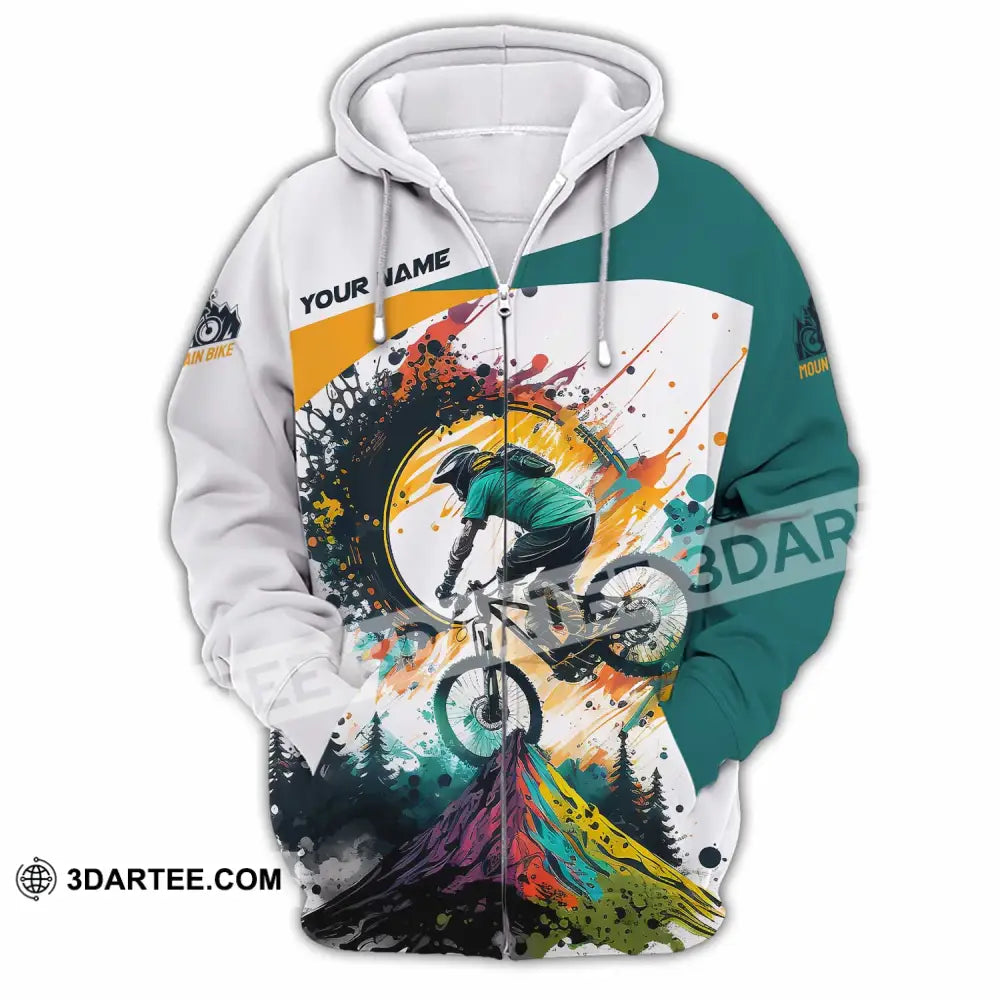 Unisex Shirt - Custom The Mountain Bike Shirt Zipper Hoodie / S T-shirt