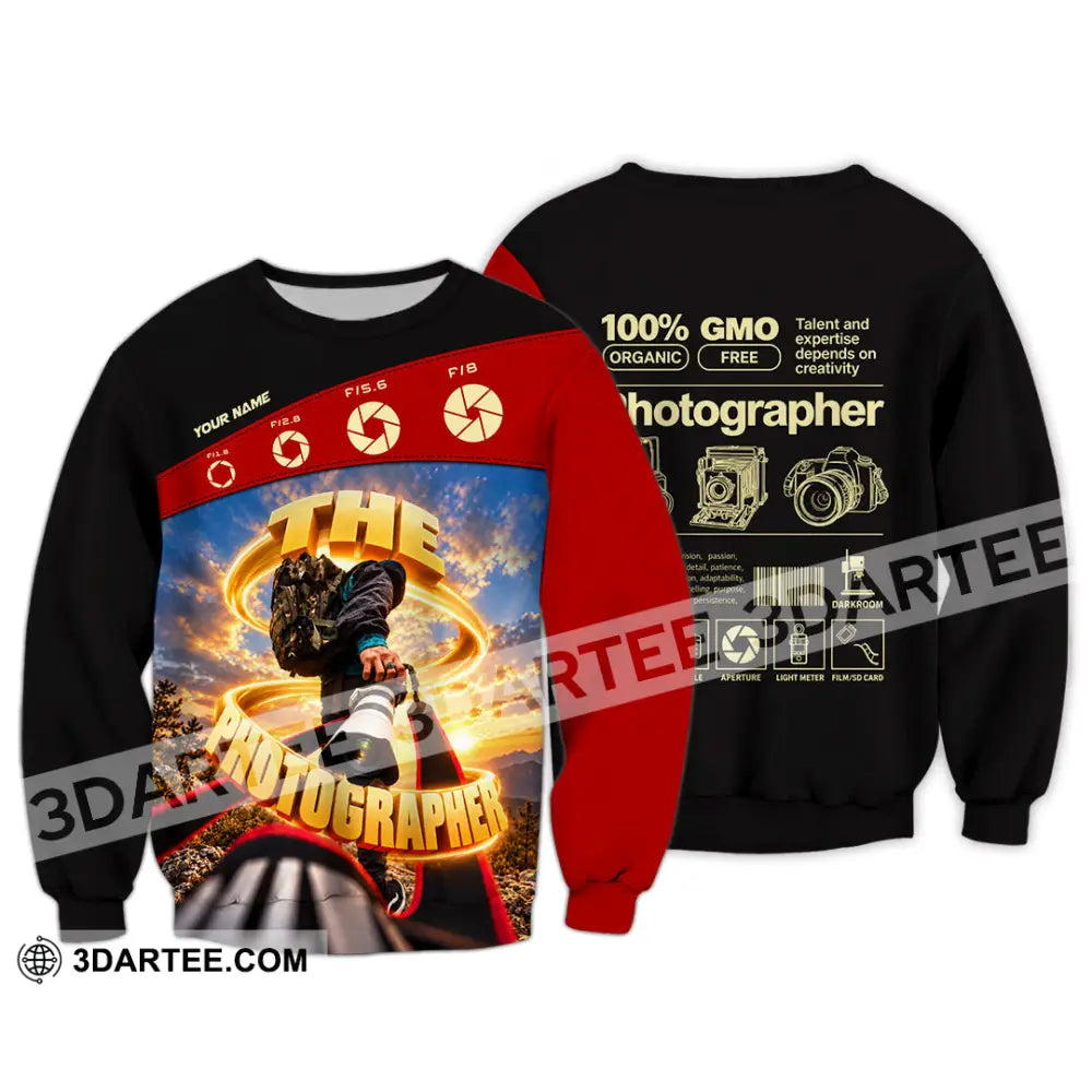 Unisex Shirt - Custom The Photographer Shirt - Long Sleeve / S - T-shirt