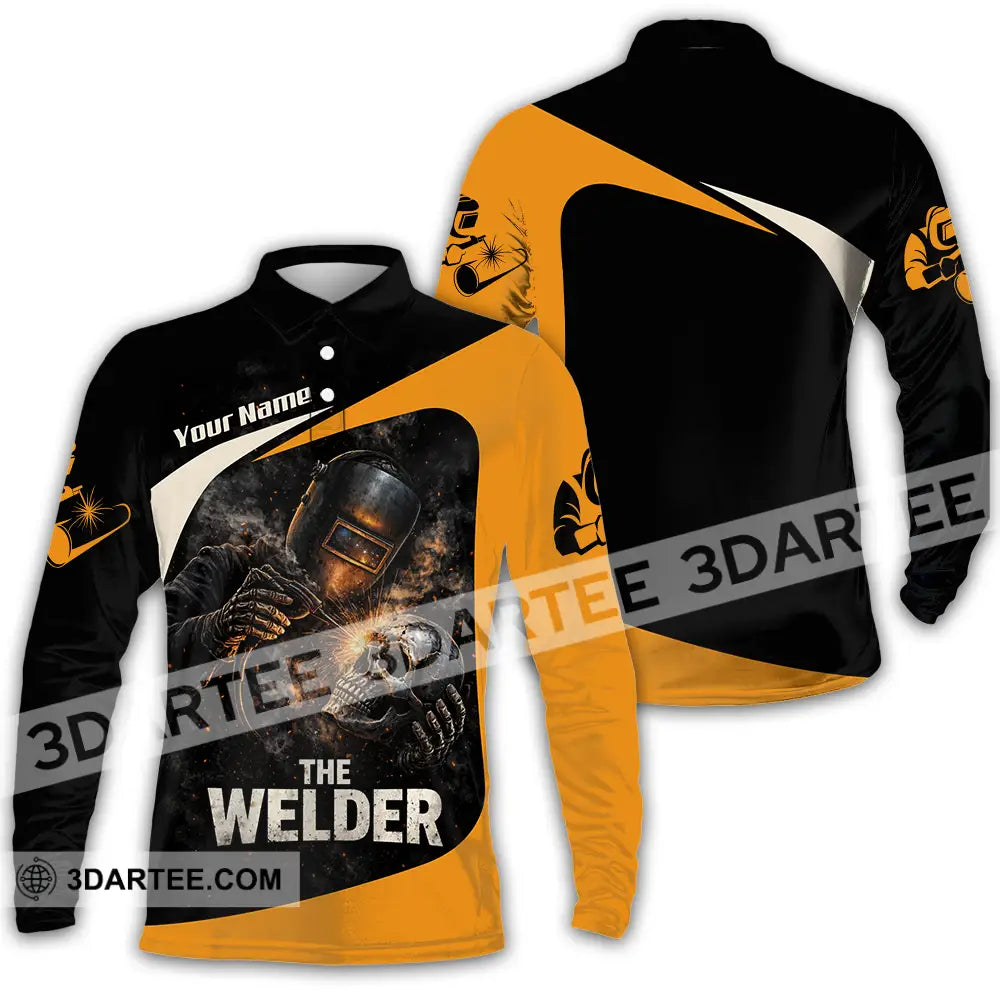Unisex Shirt - Custom The Welder Shirt - Long Sleeve Polo / S - T-shirt