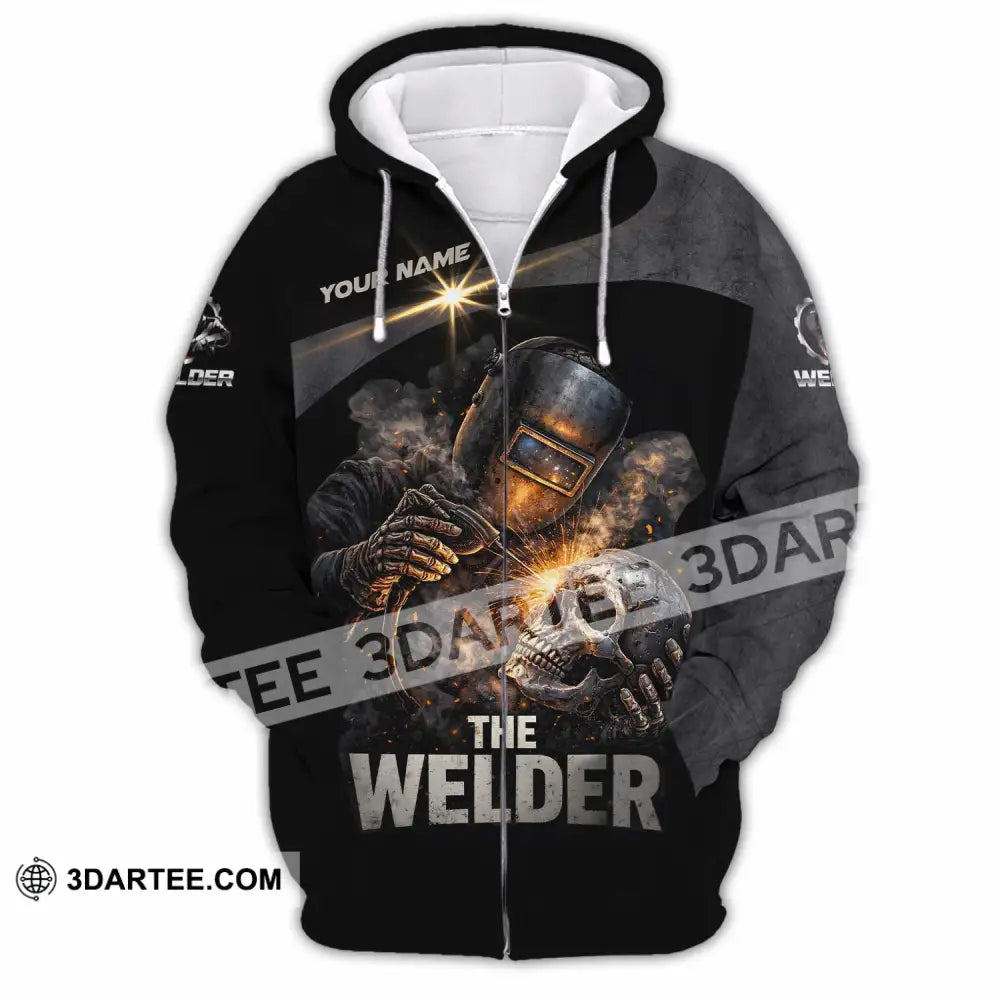 Unisex Shirt - Custom The Welder Shirt - Zipper Hoodie / S - T-shirt