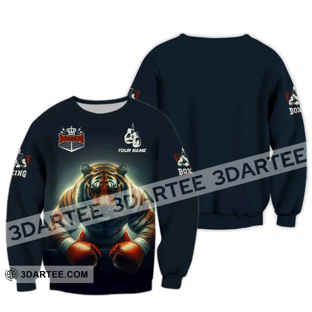 Unisex Shirt - Custom Tiger Boxing Lover Classic Shirt Long Sleeve / S T-shirt
