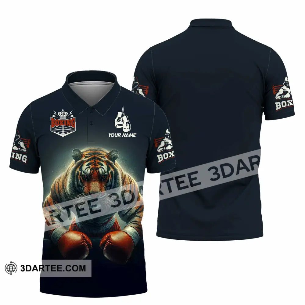 Unisex Shirt - Custom Tiger Boxing Lover Classic Shirt Polo Shirt / S T-shirt