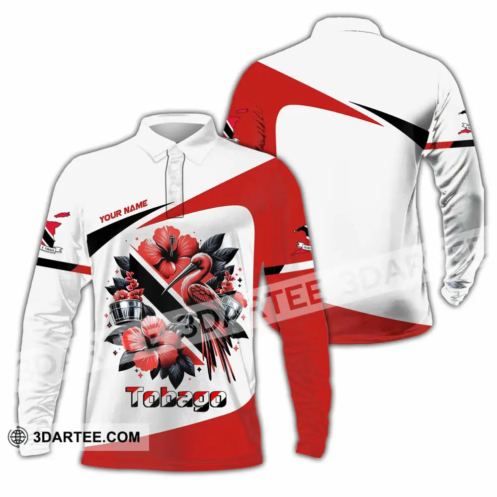Unisex Shirt - Custom Tobago Shirt - Long Sleeve Polo / S - T-shirt