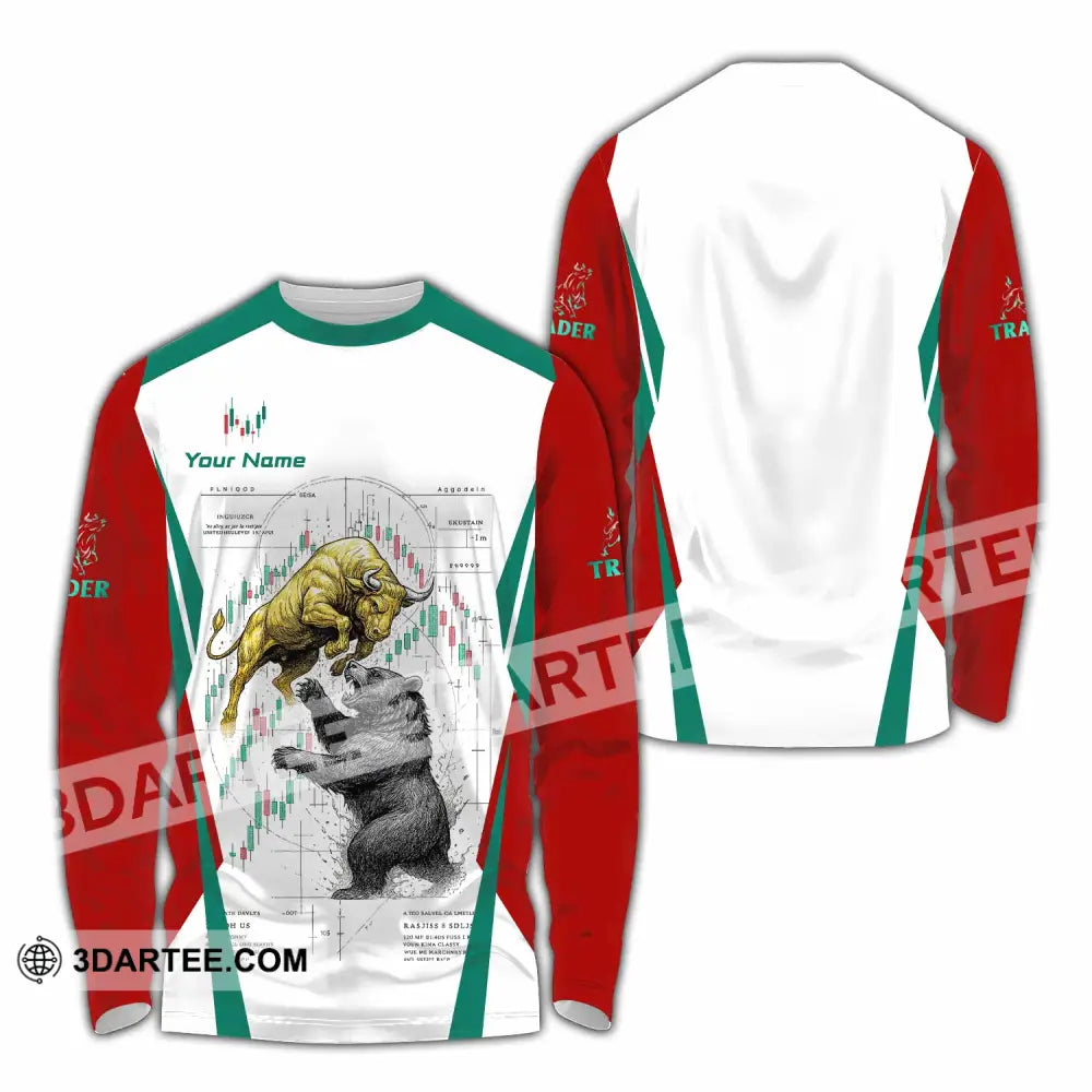 Unisex Shirt - Custom Trader 3D Shirt Long Sleeve Shirt / S T-shirt