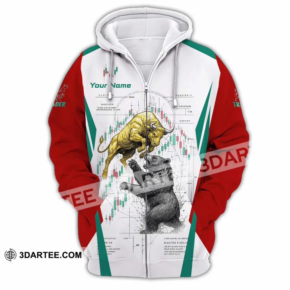 Unisex Shirt - Custom Trader 3D Shirt Zipper Hoodie / S T-shirt
