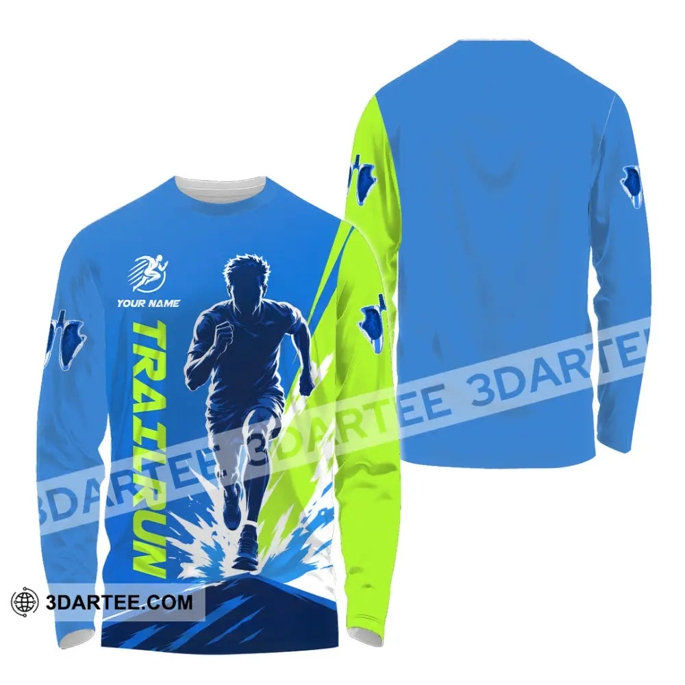Unisex Shirt - Custom Trail Run Shirt - Long Sleeve Shirt / S - T-shirt