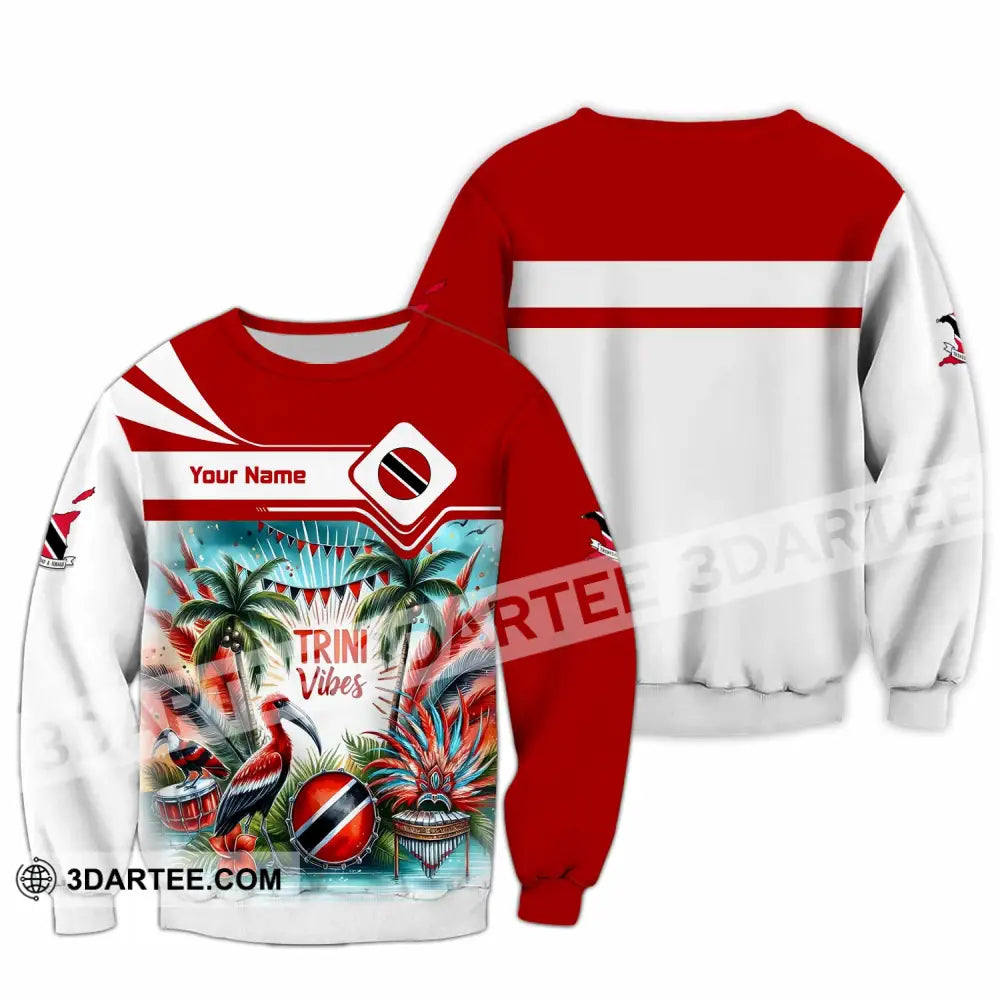 Unisex Shirt - Custom Trini Vibes Shirt - Long Sleeve / S - T-shirt