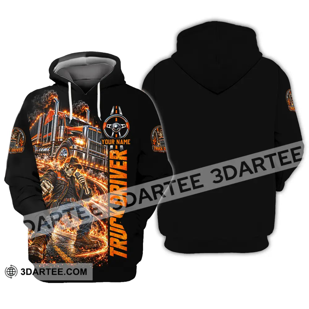 Unisex Shirt - Custom Truck Driver Shirt - Hoodie / S - T-shirt
