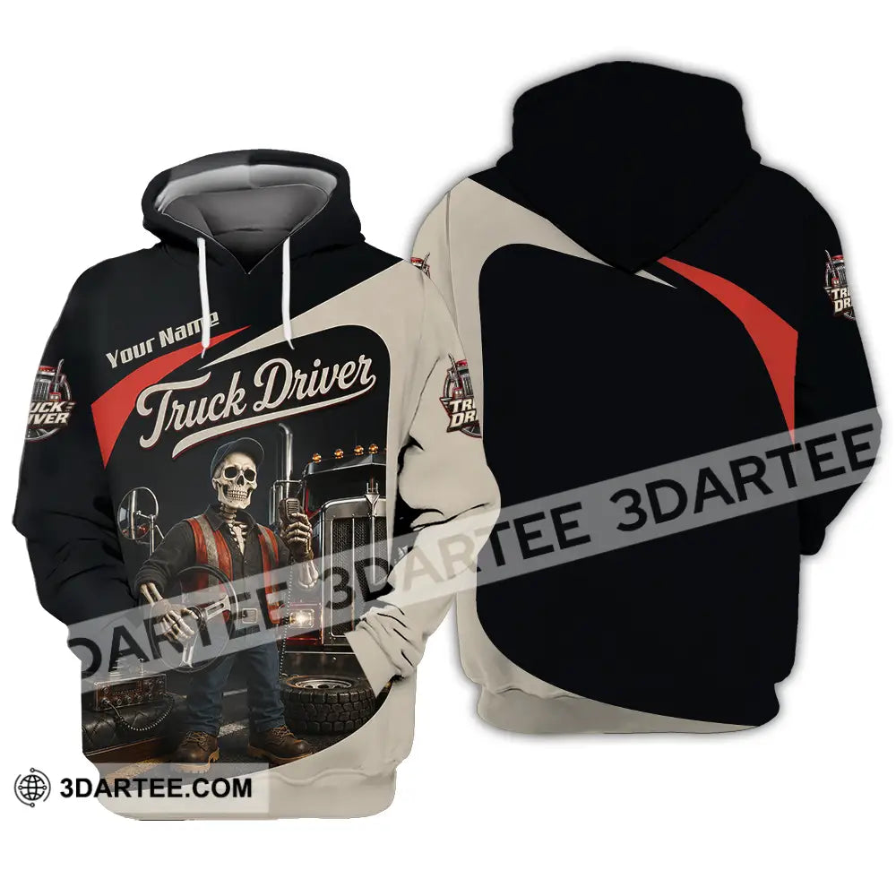 Unisex Shirt - Custom Truck Driver Shirt - Hoodie / S - T-shirt
