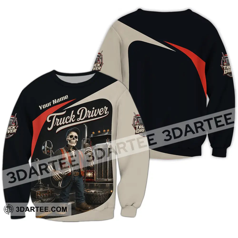 Unisex Shirt - Custom Truck Driver Shirt - Long Sleeve / S - T-shirt