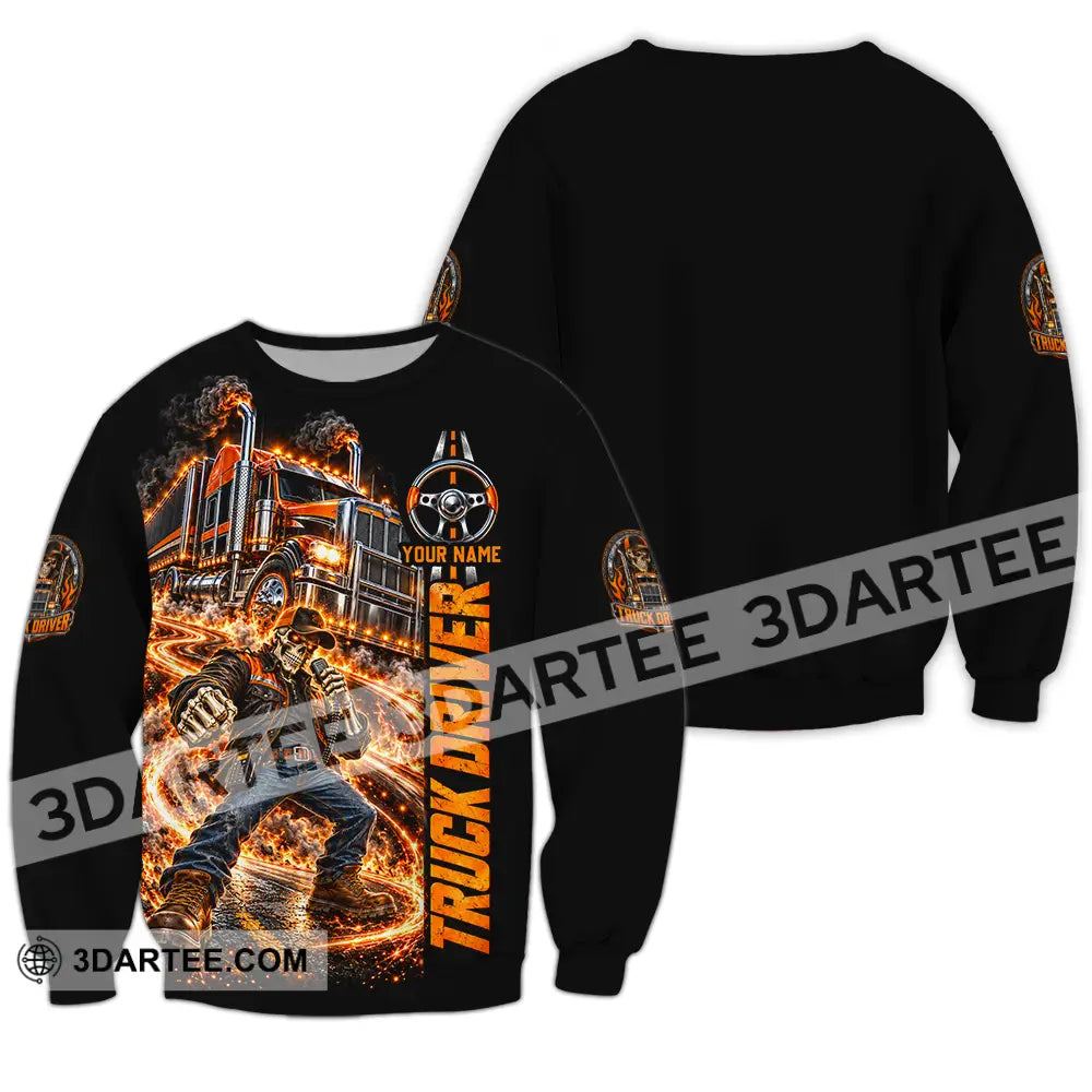 Unisex Shirt - Custom Truck Driver Shirt - Long Sleeve / S - T-shirt