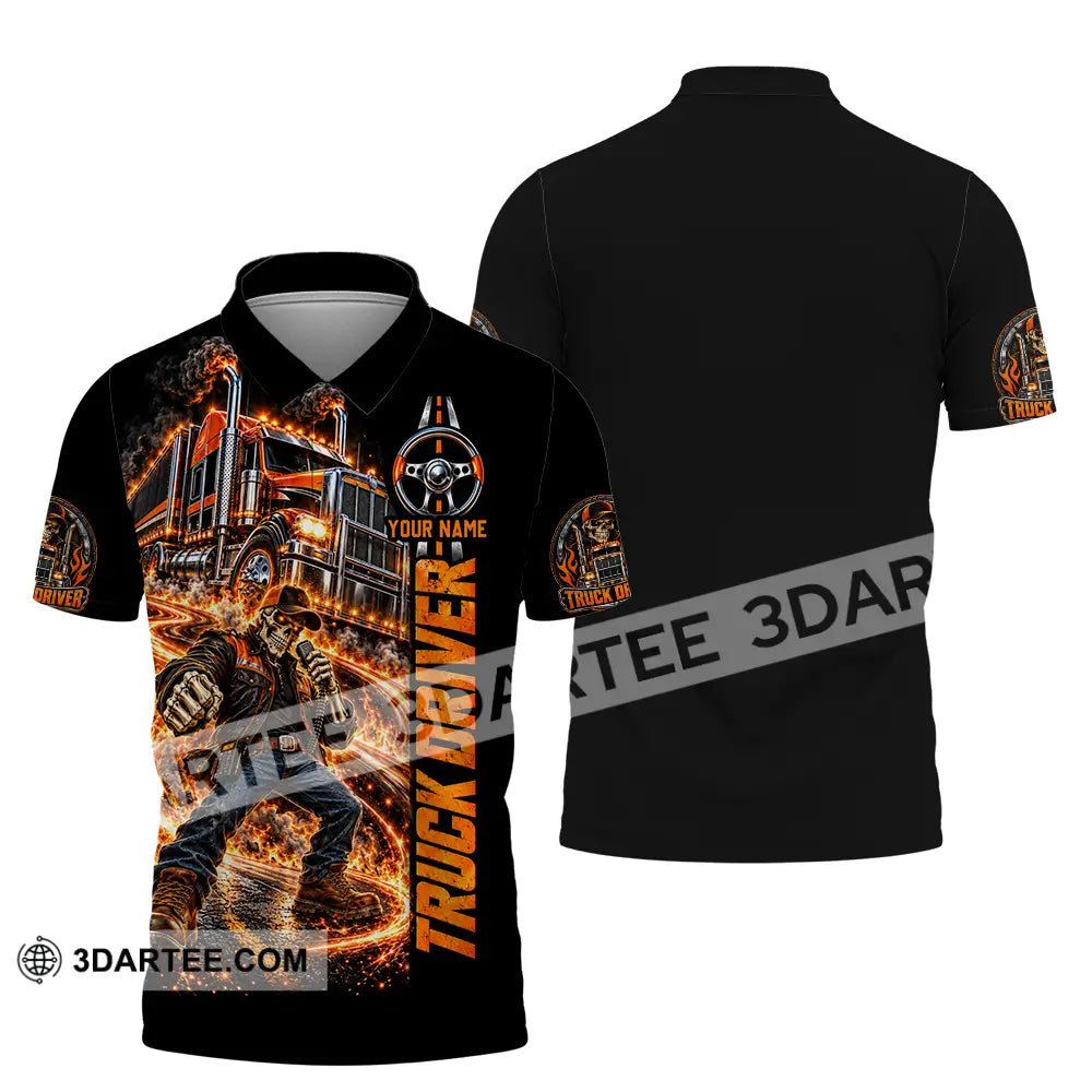 Unisex Shirt - Custom Truck Driver Shirt - Polo Shirt / S - T-shirt