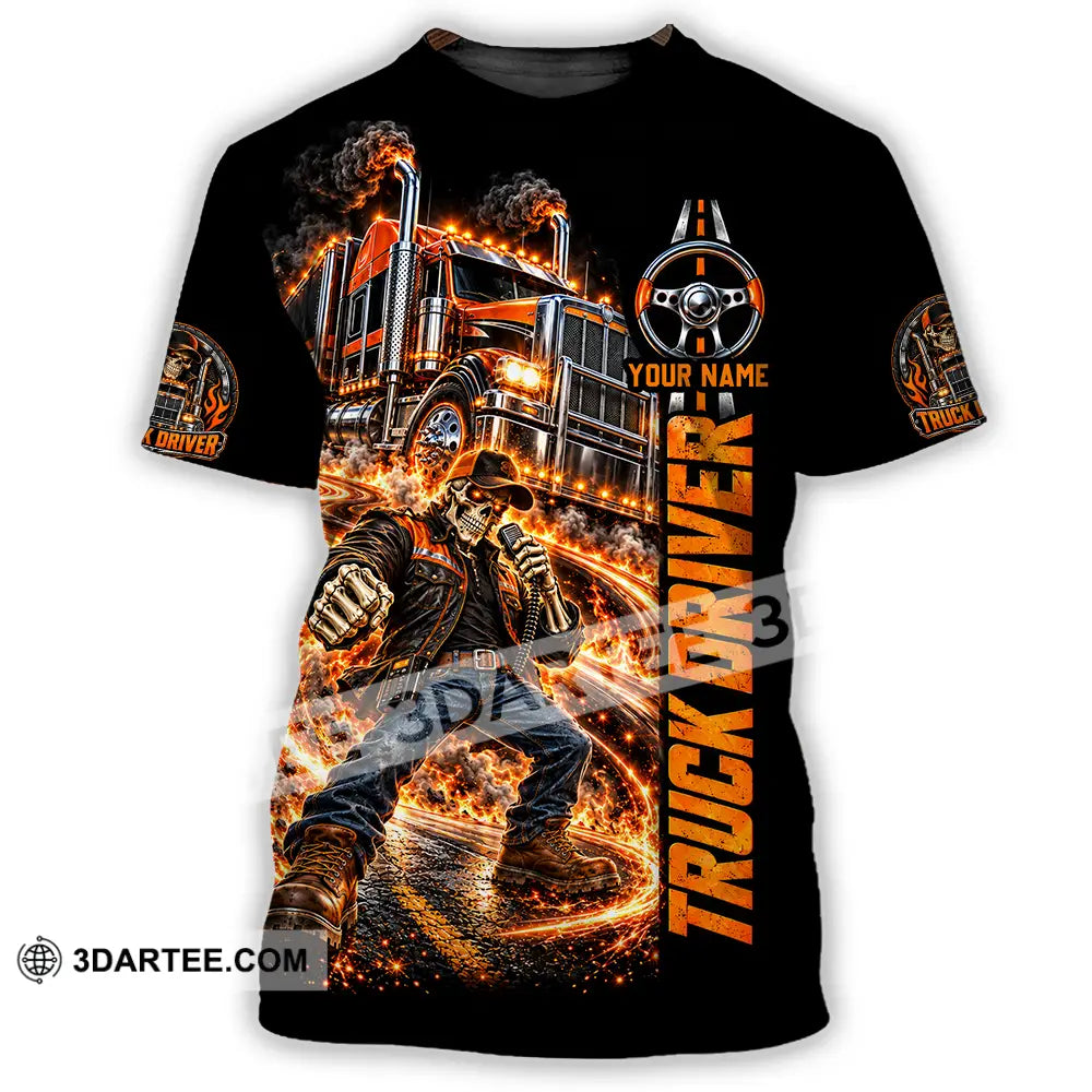 Unisex Shirt - Custom Truck Driver Shirt - T-Shirt / S - T-shirt