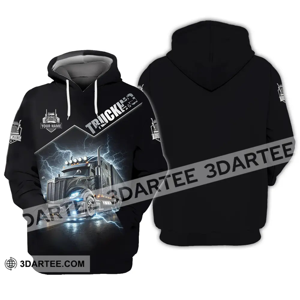 Unisex Shirt - Custom Trucker Keep On Trucking 3D Shirt Hoodie / S T-shirt