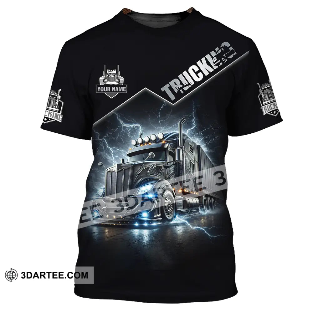 Unisex Shirt - Custom Trucker Keep On Trucking 3D Shirt T-Shirt / S T-shirt