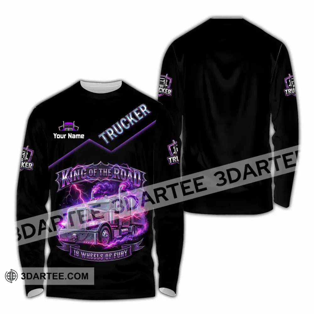 Unisex Shirt - Custom Trucker Shirt - Long Sleeve Shirt / S - T-shirt