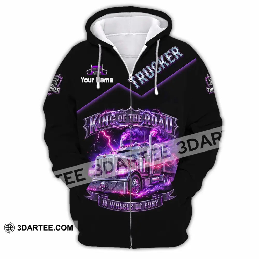Unisex Shirt - Custom Trucker Shirt - Zipper Hoodie / S - T-shirt