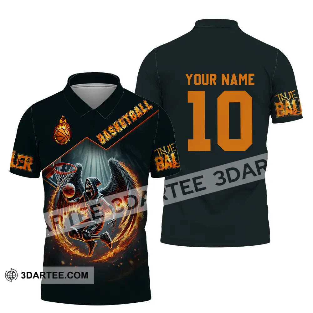 Unisex Shirt - Custom True Basketball Player Shirt Polo Shirt / S T-shirt