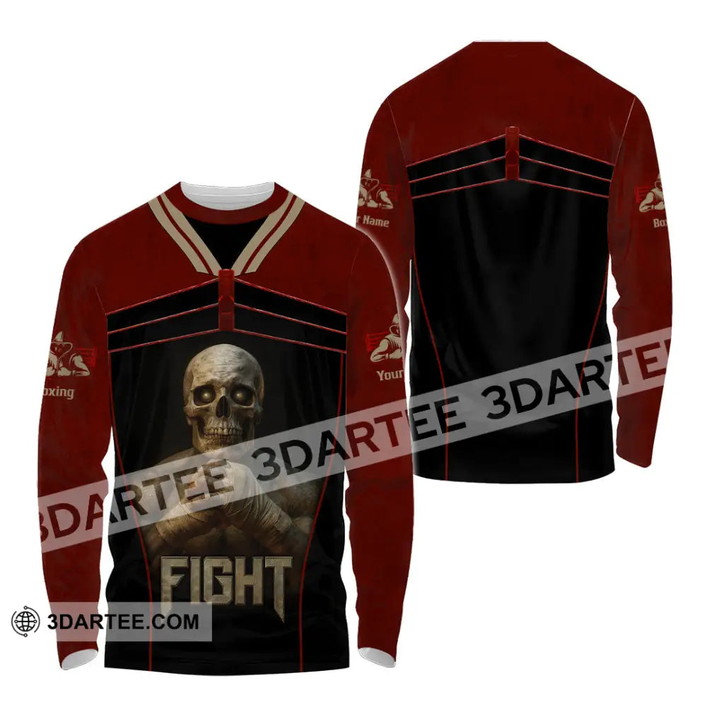 Unisex Shirt - Custom Try Your Hard Fight Man Sport Shirt Long Sleeve Shirt / S T-shirt