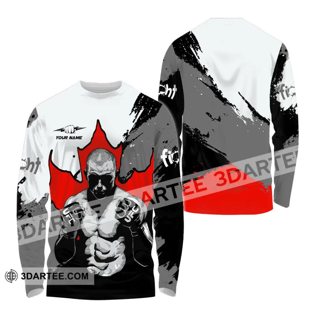 Unisex Shirt - Custom Try Your Hard Fight Man Sport Shirt Long Sleeve Shirt / S T-shirt
