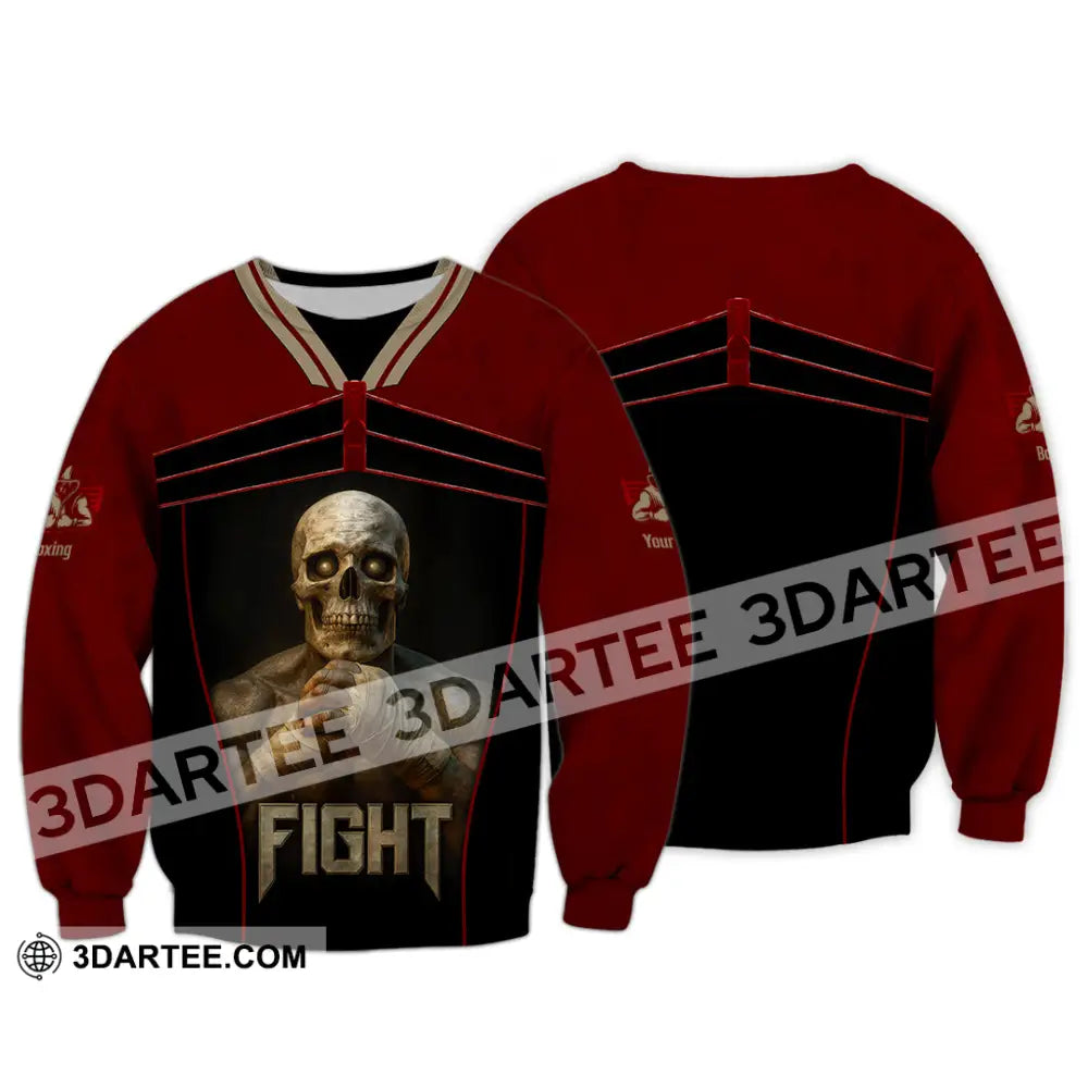 Unisex Shirt - Custom Try Your Hard Fight Man Sport Shirt Long Sleeve / S T-shirt
