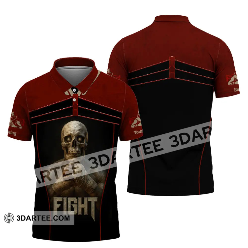 Unisex Shirt - Custom Try Your Hard Fight Man Sport Shirt Polo Shirt / S T-shirt