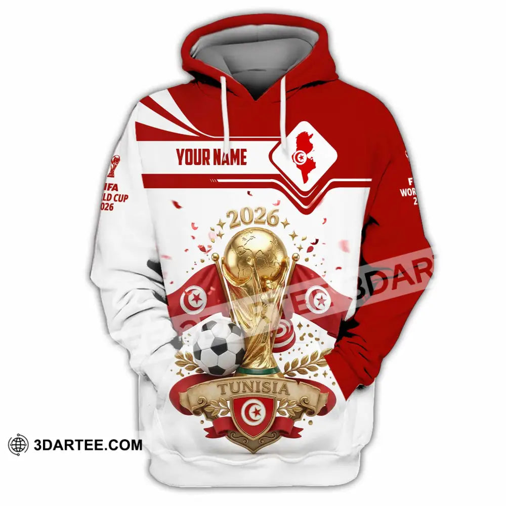 Unisex Shirt - Custom Tunisia World Cup 2026 3D Shirt - Hoodie / S - T-shirt