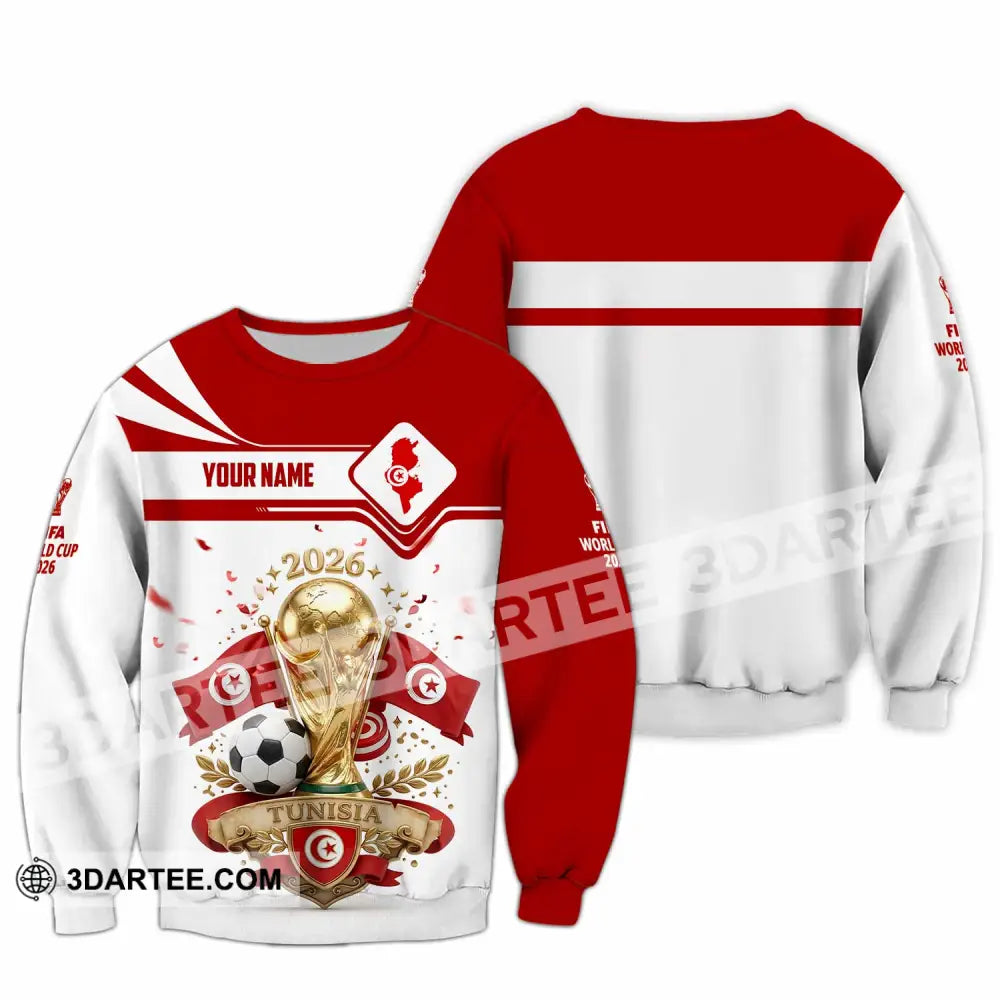 Unisex Shirt - Custom Tunisia World Cup 2026 3D Shirt - Long Sleeve / S - T-shirt