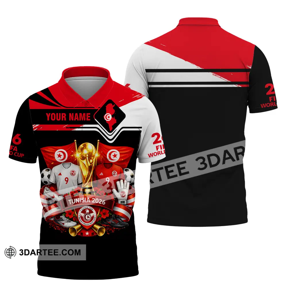 Unisex Shirt - Custom Tunisia World Cup 2026 3D Shirt - Polo Shirt / S - T-shirt