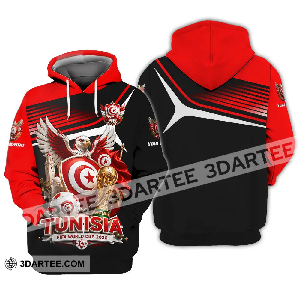 Unisex Shirt - Custom Tunisia World Cup 2026 Shirt - Hoodie / S - T-shirt