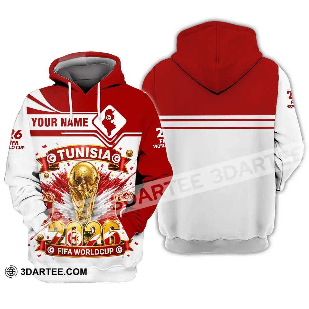 Unisex Shirt - Custom Tunisia World Cup 2026 Shirt - Hoodie / S - T-shirt
