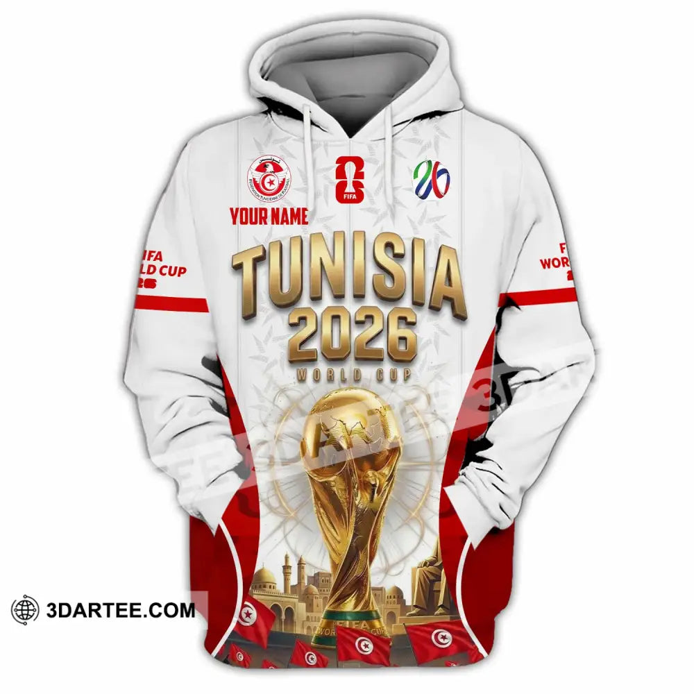 Unisex Shirt - Custom Tunisia World Cup 2026 Shirt - Hoodie / S - T-shirt