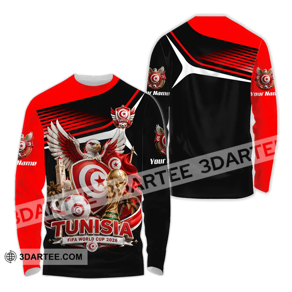 Unisex Shirt - Custom Tunisia World Cup 2026 Shirt - Long Sleeve Shirt / S - T-shirt