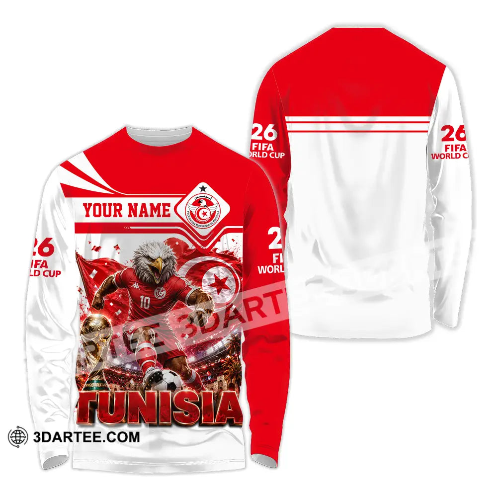 Unisex Shirt - Custom Tunisia World Cup 2026 Shirt - Long Sleeve Shirt / S - T-shirt